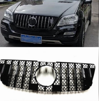 GTR Black Chrome Show Grill  Compatible With Mercedes Benz ML-Class W164 (2009-2012) Tag 147