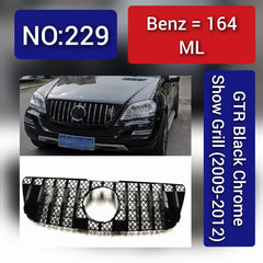 Benz = 164 ML GTR Black Chrome Show Grill (2009-2012) Tag 229