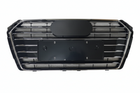 Glossy Black Show Grill A8WD853551ERN4 Compatible With Audi A4 8W (2016-2019) Tag No.22