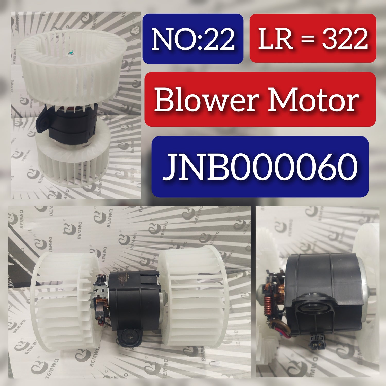 AC Heater Blower Motor JNB000060 64118372183 64118372493 8372493 Compatible with LAND ROVER RANGE ROVER III (L322)
