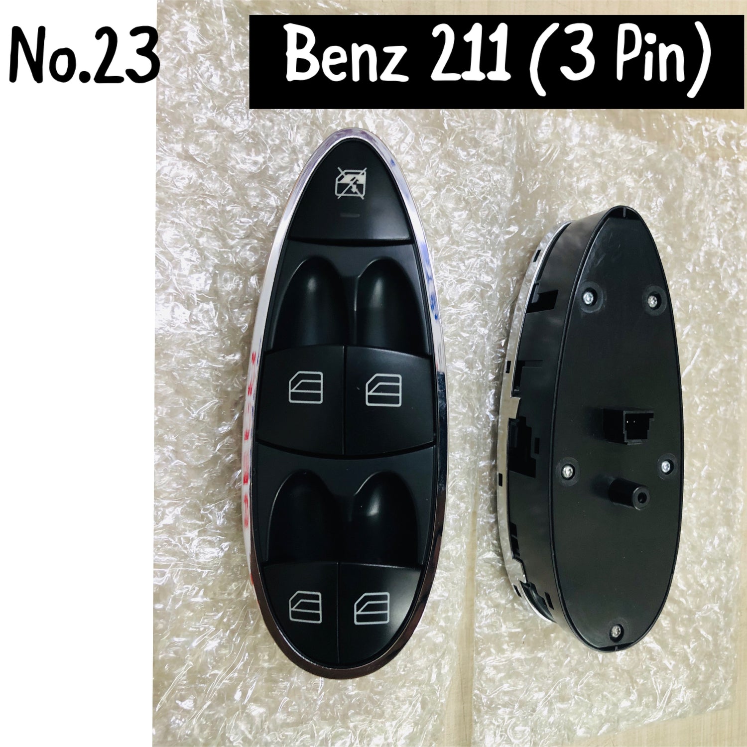 Enhance Your Window Control: Genuine Benz E-CLASS W211 3 Pin Window Switch Compatible with E-CLASS W211/219 Models 2118213679 2118213579  2118210058 2118219951 Tag-SW-23