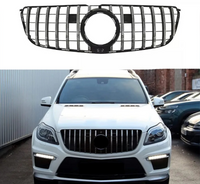 GTR Silver Chrome Show Grill  Compatible With Mercedes  Benz GL-Class W166  Tag 182