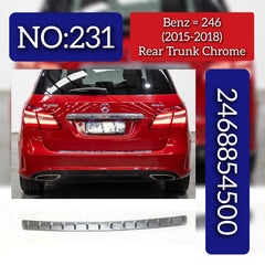 Rear Trunk Chrome 2468854500 Compatible With Mercedes Benz  B CLASS W246 Tag No.231