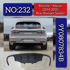 Rear Bumper Spoiler 95B807834 1EO Compatible With Porsche Macan (2018-2021) Tag NO.232