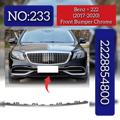 Front Bumper Chrome 2228854800 Compatible With Mercedes-Benz S-Class (W222) Tag No.233
