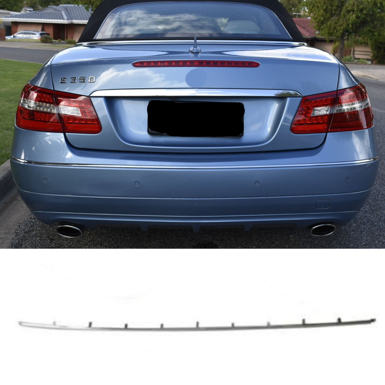 Rear Bumper Chrome 2078852421 Compatible With Mercedes Benz  E-CLASS C207 Tag No.238