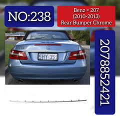 Rear Bumper Chrome 2078852421 Compatible With Mercedes Benz  E-CLASS C207 Tag No.238