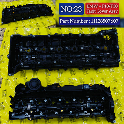 Tappet Cover (Cylinder Head Valve Cover) 11128507607 11127812894 Compatible With BMW 3 Convertible (E93) & 5 (F10) & X3 (F25) & X5 (E70) Tag No.23