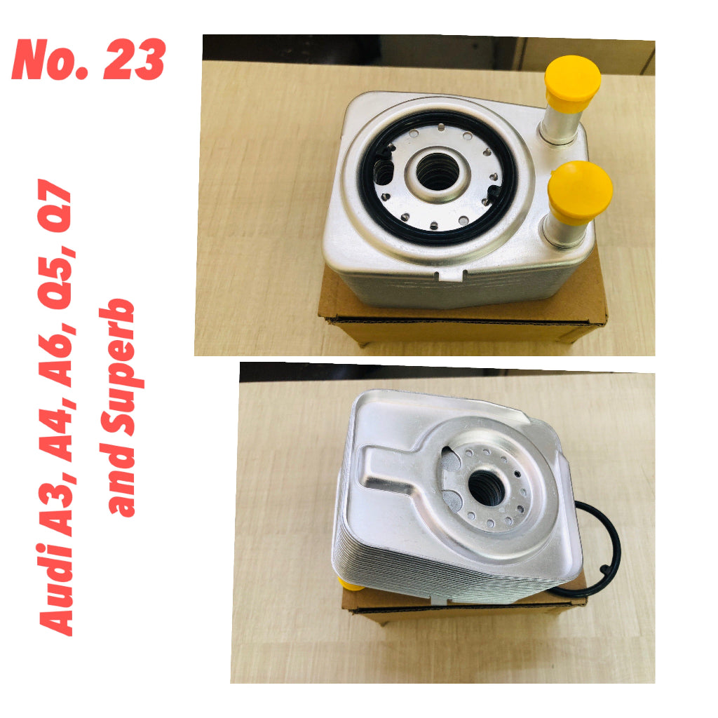 Oil Cooler 038117021C 038117021A 038117021B 038117021D 038117021E 38117021A For AUDI A4 Q5,Q7 Tag-O-23