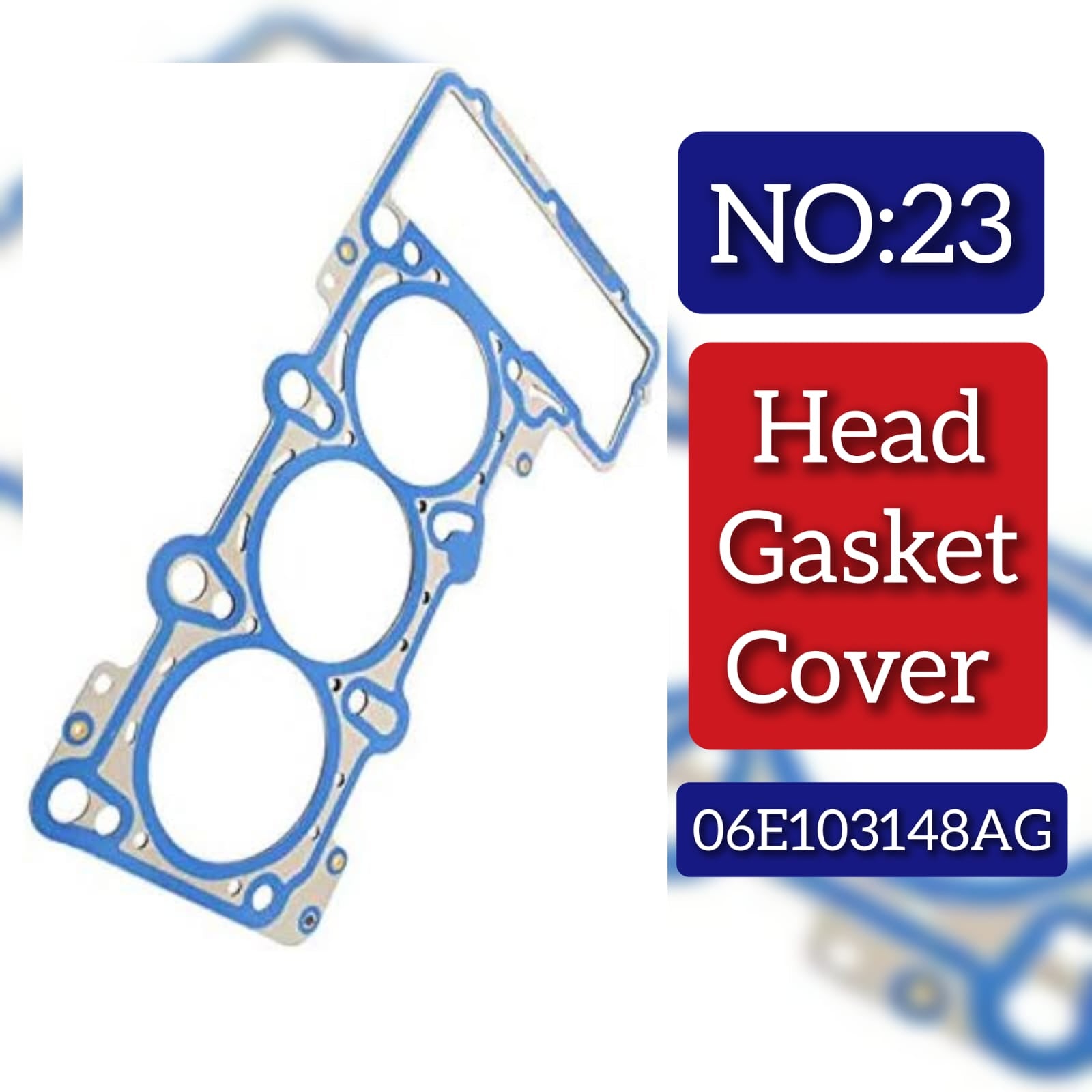 Tappet Cover Packing (Engine Valve Cover Gasket) 06E103148AG Compatible With AUDI A4 B8 Tag NO:23