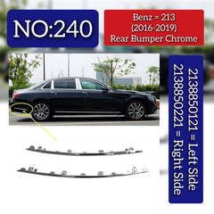 Rear Bumper Chrome Left 2138850121 Right 2138850221 Compatible With Mercedes Benz  E CLASS W213  Tag No.240