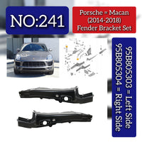 Front Fender Bracket Set Right 95B805304 & Left 95B805303 Compatible With Porsche Macan (2014-2018) Tag No.241