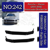 Intercooler Bracket Set Left 95B805527 & Right 95B805528 Compatible With Porsche Macan (2014-2017) Tag No.242
