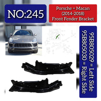 Front Fender Bracket Set Left 95B805029 & Right 95B805030 Compatible With Porsche Macan (2014-2017) Tag No.245