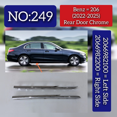 Rear Door Chrome Left 2066982100 Right 2066982200 Compatible With Mercedes Benz  C CLASS W206  Tag No.249