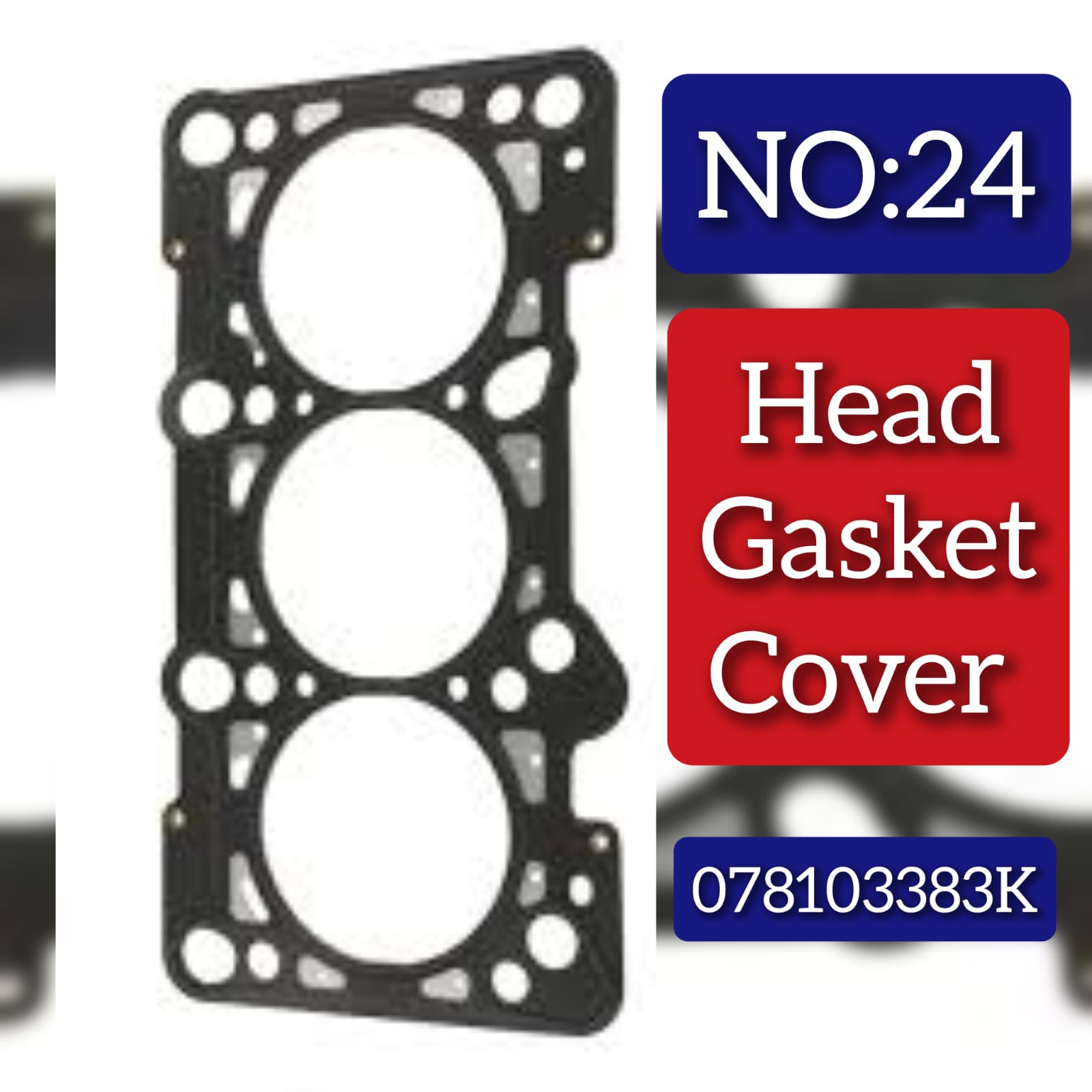 Tappet Cover Packing (Engine Valve Cover Gasket) 078103383K  Compatible With AUDI A6 C5 Tag No:24