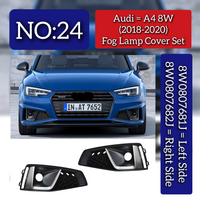 Fog Lamp Cover Set Left 8W0807681J & Right 8W0807682J Compatible With Audi A4 (2016-19) Tag No.24