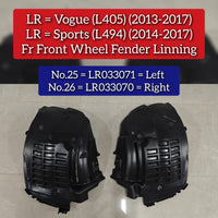Front Fender Linning Left LR033071 Compatible With Land Rover Range Rover Vogue - L405 (2013-2017) & Land Rover Range Rover Sport - L494 (2014-2017) Tag No.25