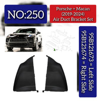 Air Duct Bracket Set Right 95B121674 & Left 95B121673 Compatible With Porsche Macan (2018-2021) Tag No.250