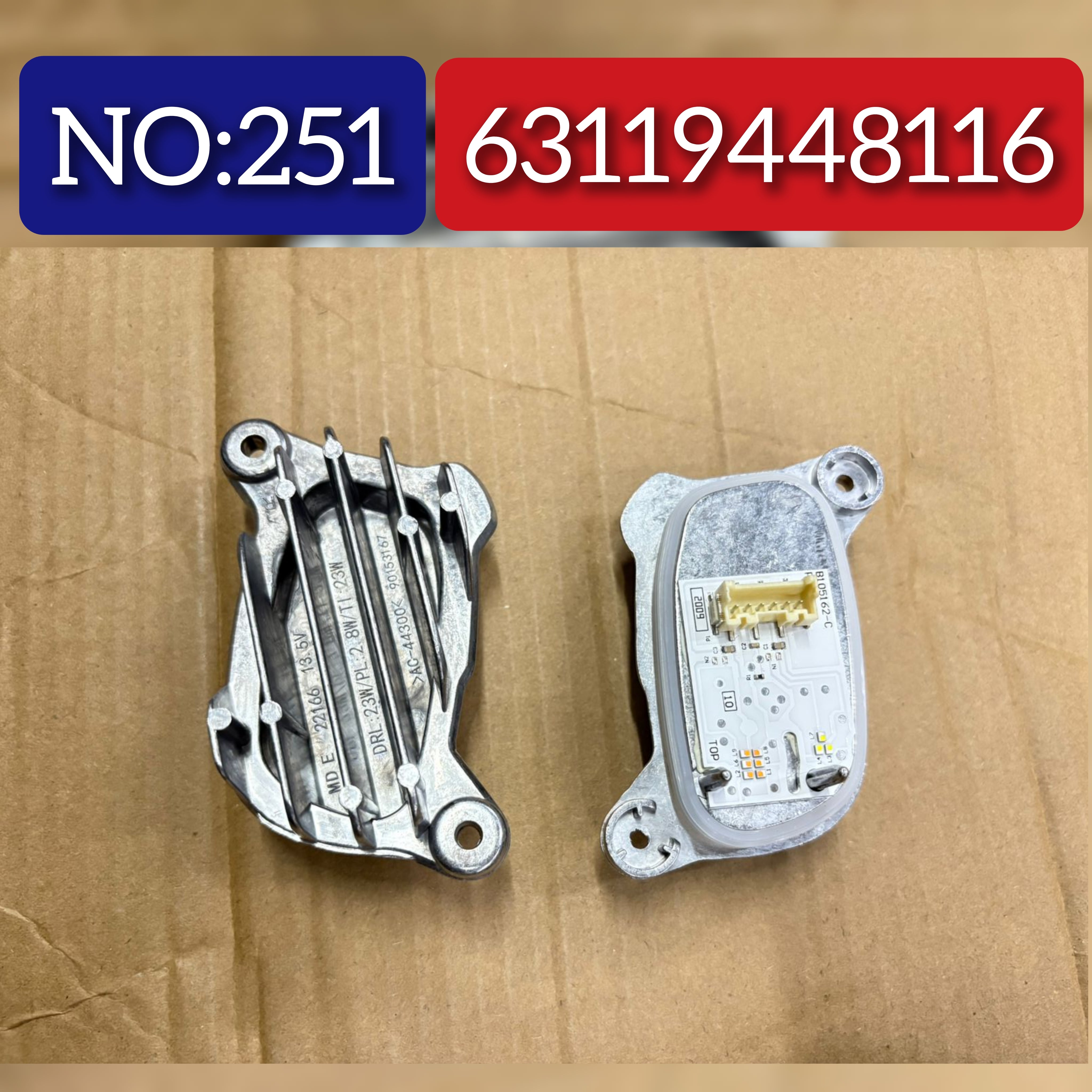 LED RIGHT Headlight Daytime Running Light Module 63119448116  Compatible With BMW 2 G ran Coupe (F44) Tag No.251