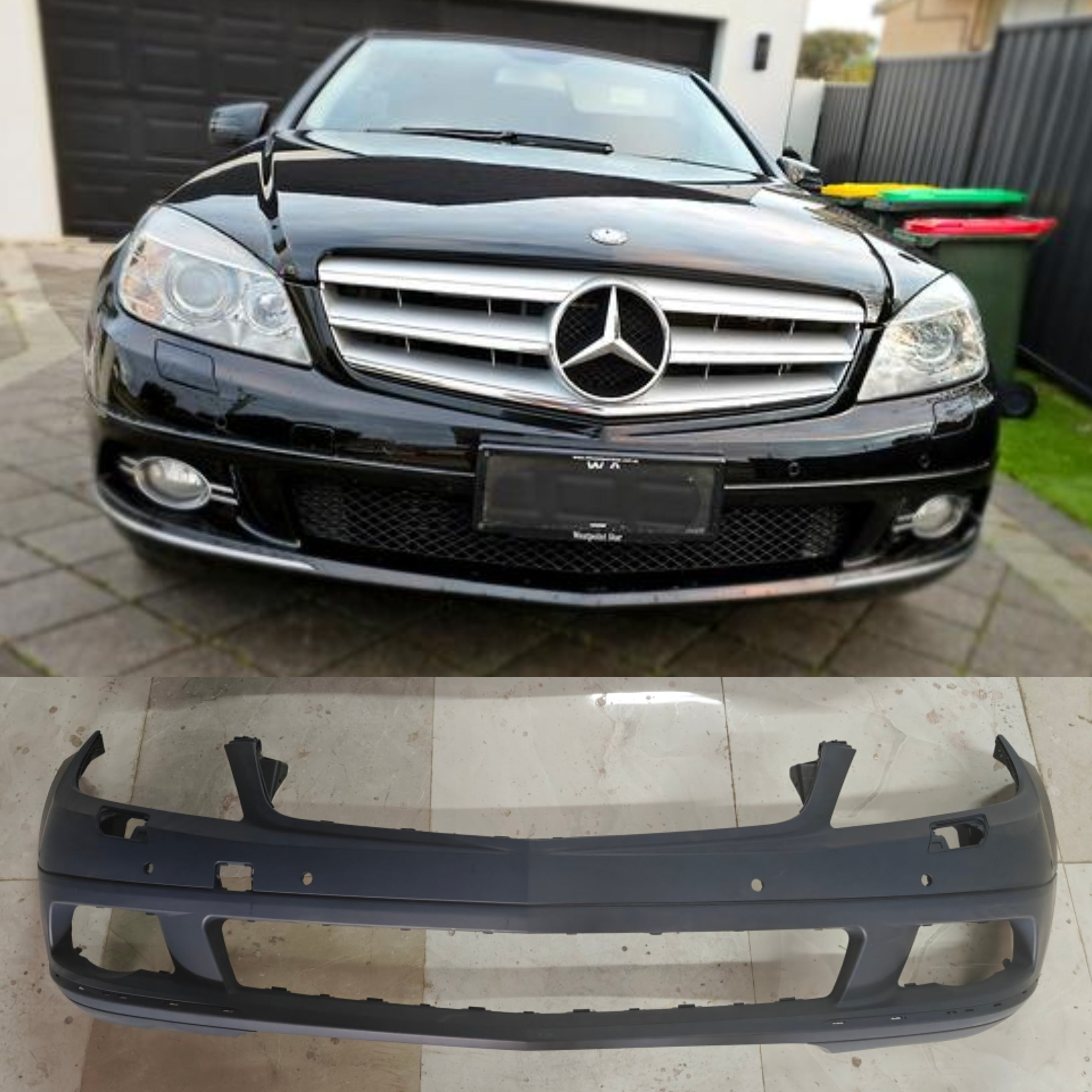 Complete Front Bumper A2048804140 2048804140  Compatible With MERCEDES-BENZ C-CLASS (W204) (2007-2011) Tag No.254