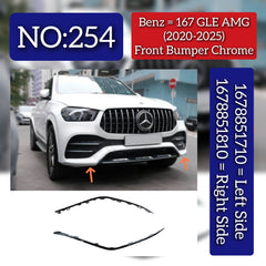 Front Bumper Chrome Left 1678851710 Right 1678851810 Compatible With Mercedes Benz  GLE W167 Tag No.254