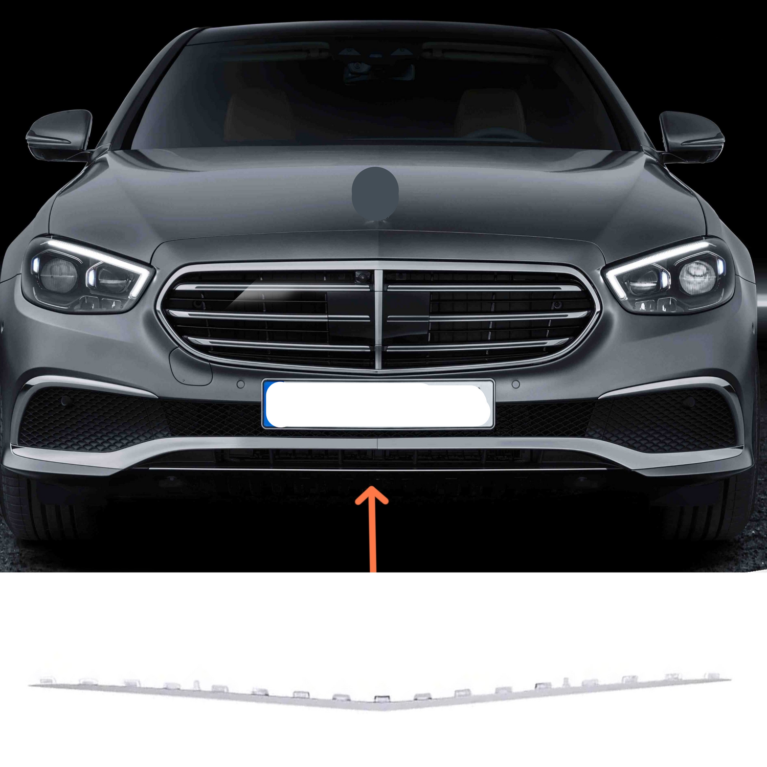 Front Bumper Chrome A2138851803 Compatible With Mercedes Benz  E CLASS W213 Tag No.275