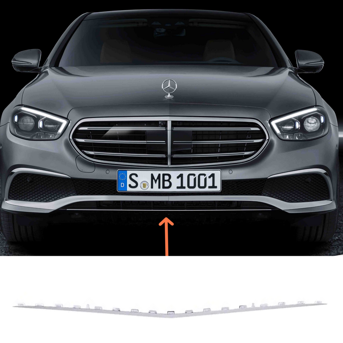 Front Bumper Chrome 2138851803 Compatible With Mercedes Benz  E CLASS W213 Tag No.256