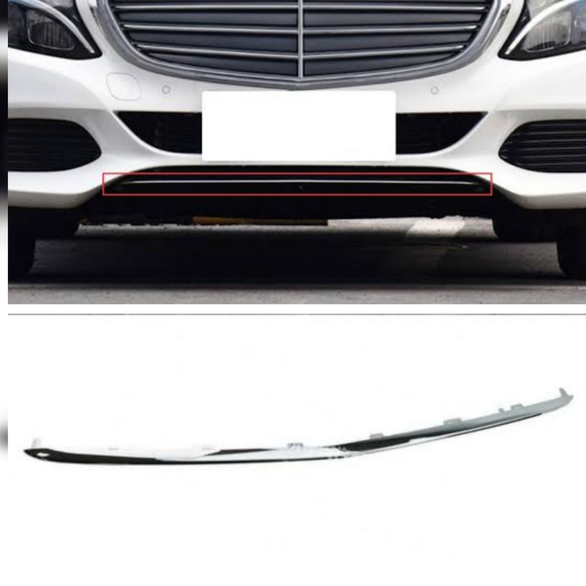 Front Bumper Chrome 2058850323 Compatible With Mercedes Benz  C CLASS W205 Tag No.257