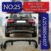 Rear Lower Bumper 2538854407 A2538854407 Compatible With Mercedes-Benz GLC CLASS W253 (2016-2019) Tag No.25