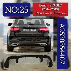 Rear Lower Bumper 2538854407 Compatible With Mercedes-Benz GLC CLASS W253 (2016-2019) Tag No.25