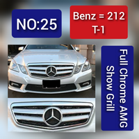 Show  Grill Compatible With Benz = 212 T-1 Full Chrome AMG Tag 25