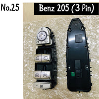 Premium Quality 3-Pin Window Black Switch for MERCEDES Benz C-CLASS W205/253/293 Enhance Control and Comfort 2059056811 2057200648  A2059056811  A2057200648 Tag-SW-25