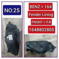 Front Right Fender Liner 1648802805 1648800805 Compatible With MERCEDES-BENZ M-CLASS W164 Tag-FEM-25