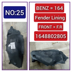 Front Right Fender Liner 1648802805 Compatible With MERCEDES-BENZ M-CLASS W164 Tag-FEM-21