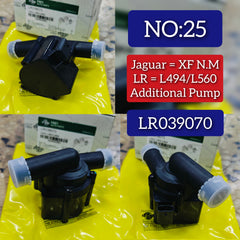 Auxiliary Water Pump LR039070 T4N8150 CPLA18D474AA Compatible With LAND ROVER DISCOVERY V (L462) & RANGE ROVER IV (L405) & RANGE ROVER SPORT II (L494) & RANGE ROVER VELAR (L560) & JAGUAR XE (X760) & XF II (X260) Tag No.25