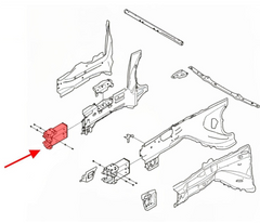 Front Bumper Member Brackets Set Left 32216617 Right 32216620 Compatible With VOLVO XC60 II (246) Tag No.2604