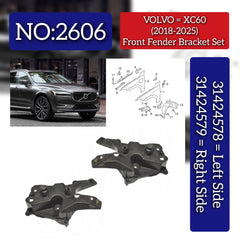 Front Bumper Brackets Set Left 31424578 Right 31424579 Compatible With VOLVO XC60 II (246) Tag No.2606
