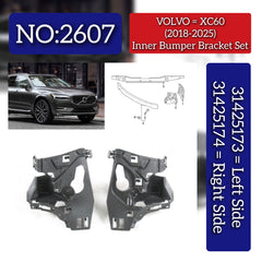 Front Bumper Brackets Set Left 31425173 Right 31425174 Compatible With VOLVO XC60 II (246) Tag No.2607
