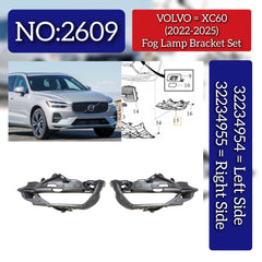 Front Bumper Fog Lamp Brackets Set Left 32234954 Right 32234955 Compatible With VOLVO XC60 II (246) Tag No.2609