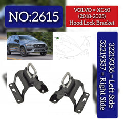 Hood Lock Bracket Left 32219336 & 31424567 Right 32219337 & 31424568 Compatible With VOLVO XC60 (2018-2025) Tag No.2615