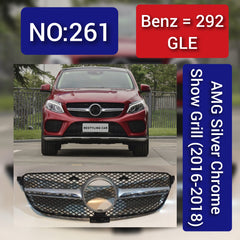 Benz = 292 GLE AMG Silver Chrome Show Grill (2016-2018) Tag 261