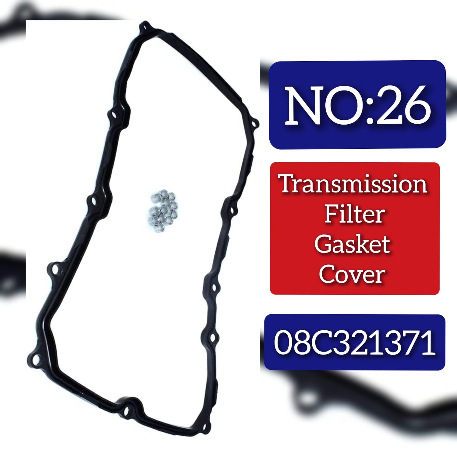 Tappet Cover Packing (Engine Valve Cover Gasket) 08C321371 0C8325435 Compatible With AUDI Q7 (4LB) Tag No:26
