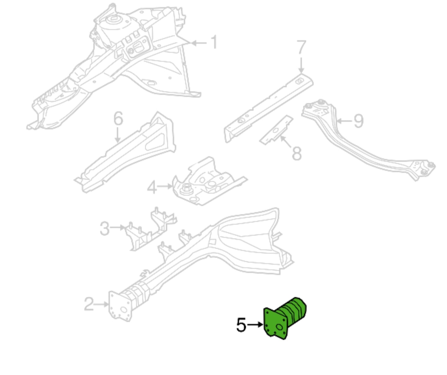 Front Bumper Member Bracket Left 31353135 & Right 31353136 Compatible With VOLVO S60/XC60 (2014-2018) Tag No.2708