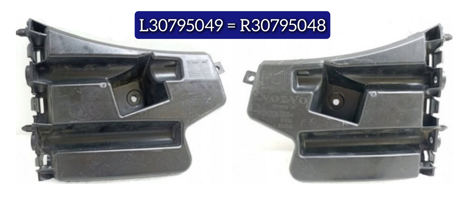 Front Bumper Bracket Left 30795049 & Right 30795048 Compatible With VOLVO S60 (2011-2013) Tag No.2710