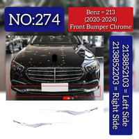 Front Bumper Chrome Left 2138852103 & Right 2138852203 Compatible With Mercedes-Benz E-CLASS W213 (2020-2024) Tag No.274