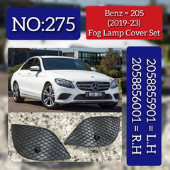 Fog Lamp Cover Right 2058856001 & Left 2058855901 Compatible With MERCEDES-BENZ C-Class W205 2019-2023 tag-275
