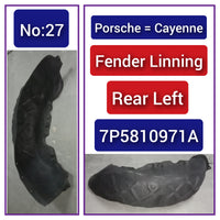 Rear Left Fender Liner 95850497100 7P5810971A 95850497200  Compatible With PORSCHE CAYENNE 958 Tag-FEA-27
