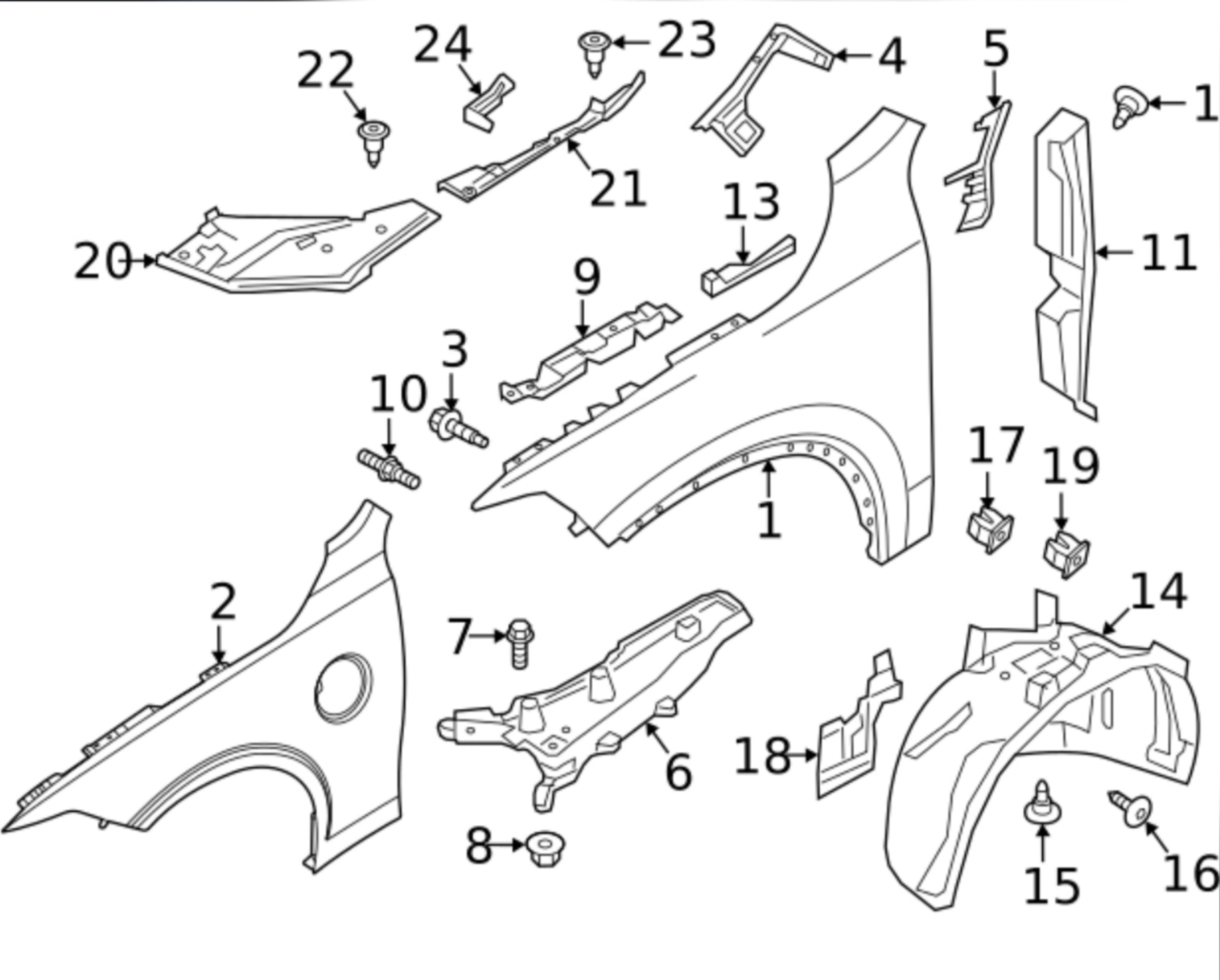 Front Bumper Bracket Left 31447897 Right 31447898 Compatible With VOLVO S90 2017-2020 Tag No.2802