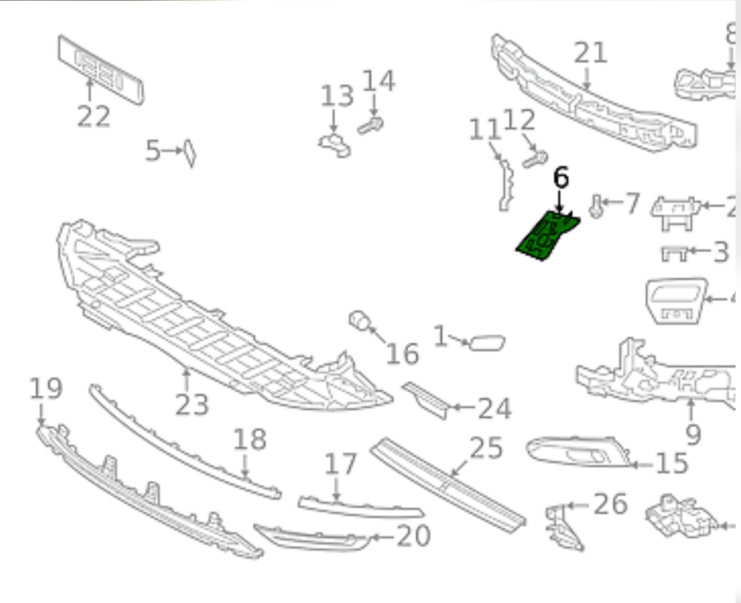 Front Bumper Bracket Left 31383284 & Right 31383285 Compatible With VOLVO S90 (2017-2024) Tag No.2803